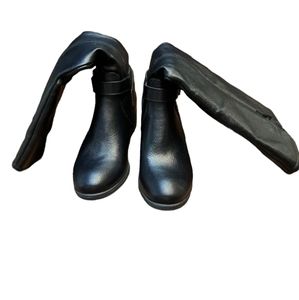 Croft & Barrow Boots Women's 6.5 Tapir Riding Black Ortholite‎ Eco